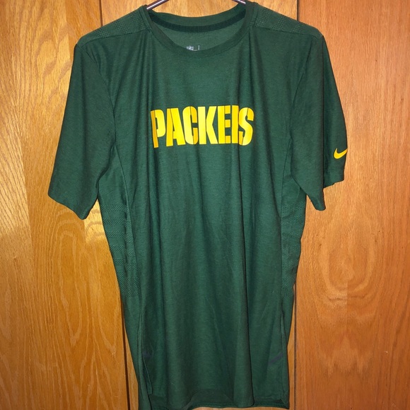 NWOT - Packers Nike Dry Fit t shirt Mens Small - Picture 3 of 9